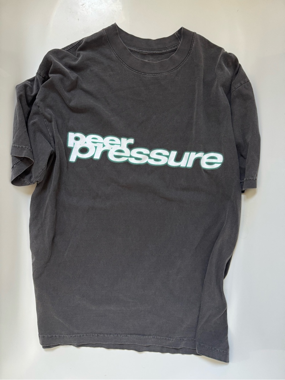Drake Peer Pressure Graphic Tee - Black with Mint Logo